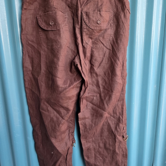 Kenar Brown Cargo Pants Relaxed Fit Size 8 - Picture 7 of 13